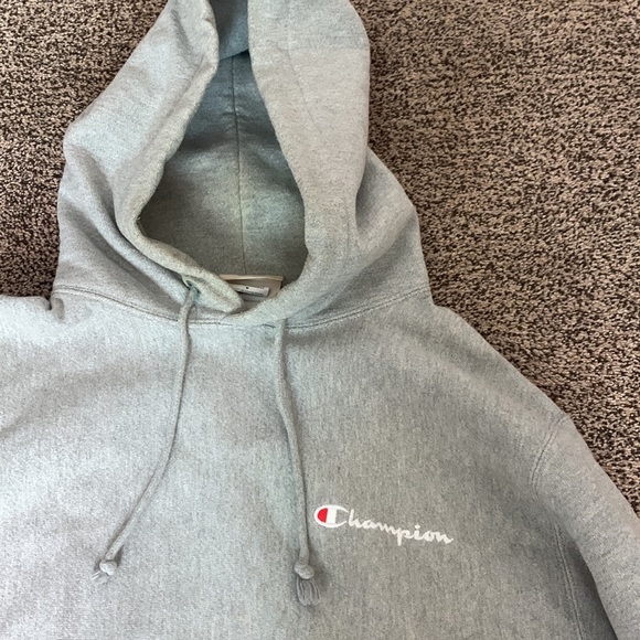 Grey Champion Hoodie Size M - Picture 3 of 6